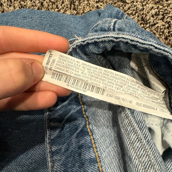 🩵🩵ZARA High Rise Wide Leg Denim Jeans Size 8🩵🩵 - Picture 4 of 4